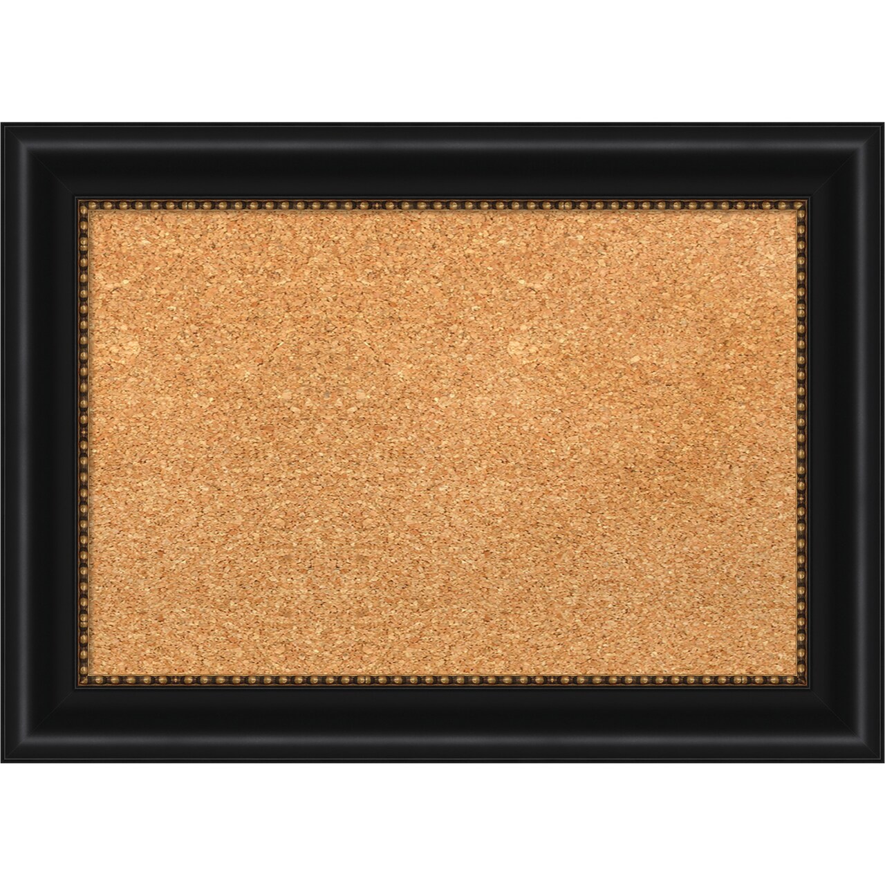 Cork Board, Manhattan Black Frame - Bulletin Board, Organization Board, Pin Board